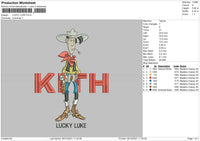 Lucky Luke Embroidery File 4 size