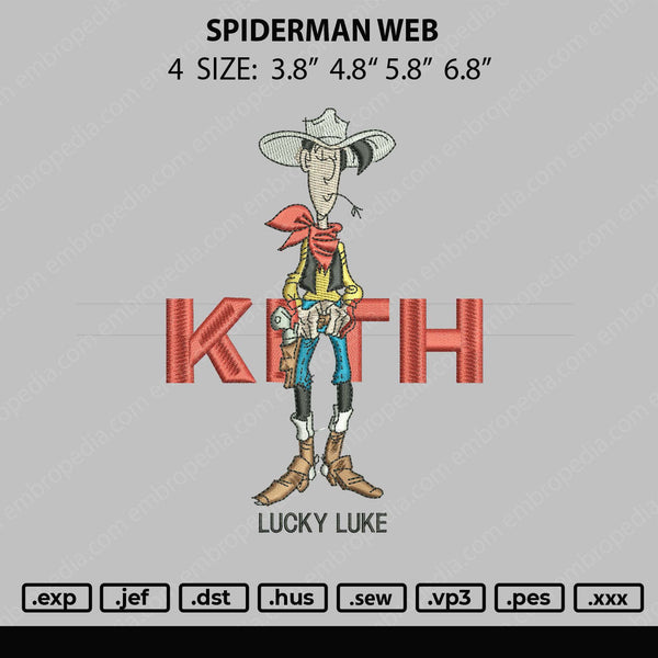 Lucky Luke Embroidery File 4 size