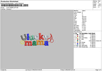 Luckytext 0105 Embroidery File 6 sizes