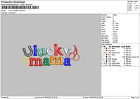 Luckytext 0105 Embroidery File 6 sizes