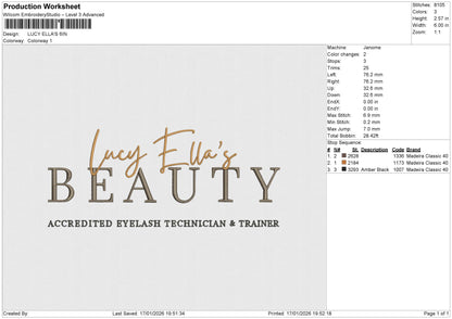 LUCY ELLA_S Embroidery File 6 size