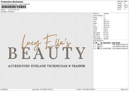 LUCY ELLA_S Embroidery File 6 size