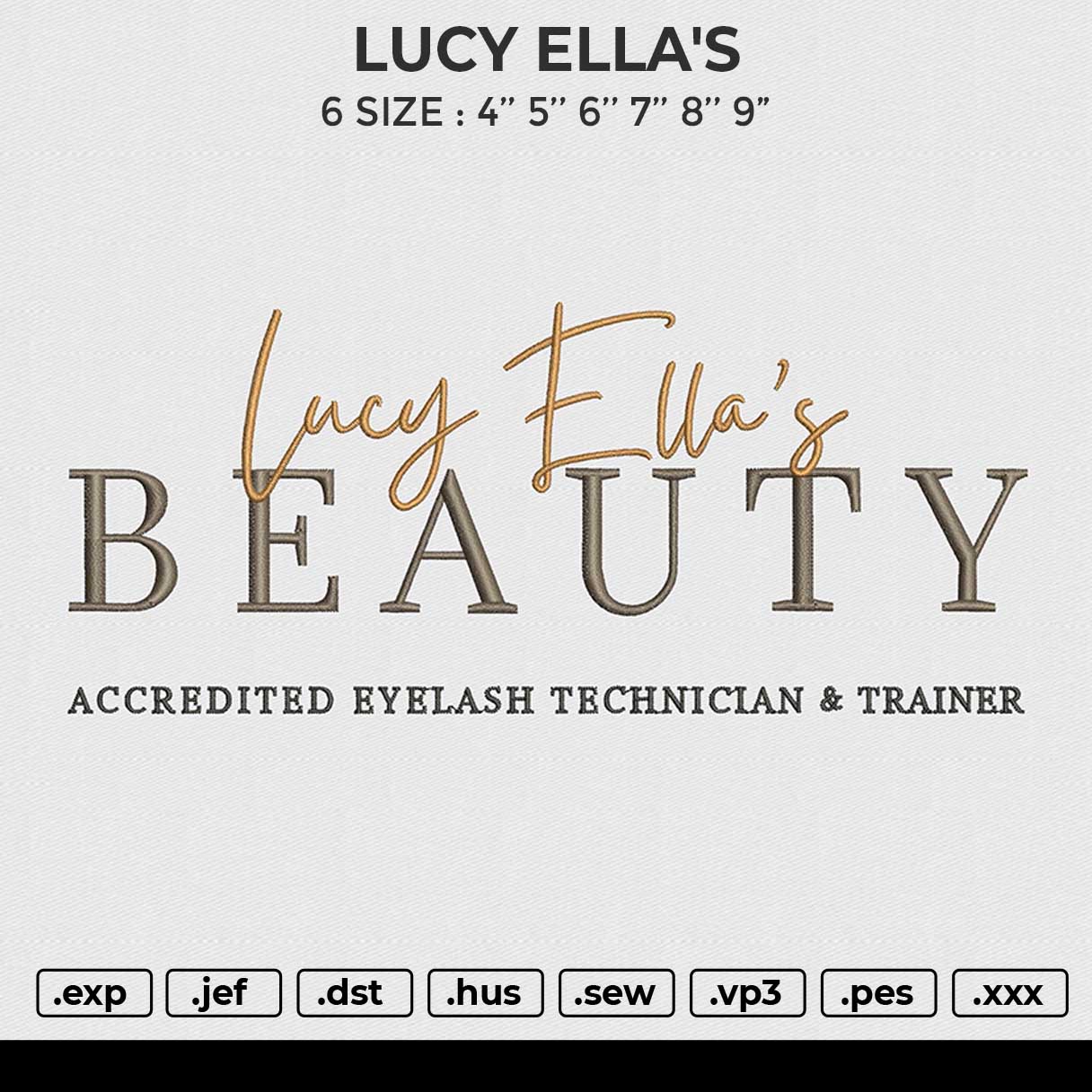 LUCY ELLA_S Embroidery File 6 size
