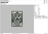 Luffi Embroidery File 4 size