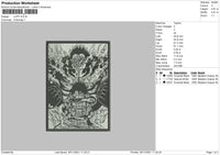 Luffi Embroidery File 4 size