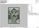 Luffi Embroidery File 4 size