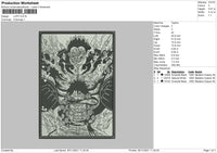 Luffi Embroidery File 4 size