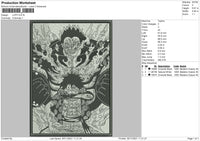 Luffi Embroidery File 4 size