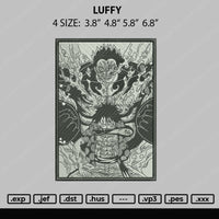Luffi Embroidery File 4 size