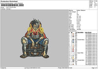 Luffy0101 Embroidery File 6 sizes