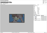Luffy Crying Embroidery File 4 size