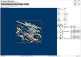 Luffy 1047 Embroidery File 4 size