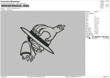 Luffy Outline Embroidery File 6 sizes