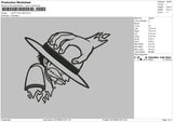 Luffy Outline Embroidery File 6 sizes