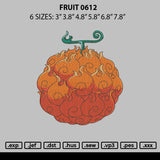 Fruit 0612 Embroidery File 6 sizes
