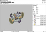 Luffy Laughing V3 Embroidery File 4 sizes