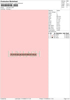 Luxlash Text Embroidery File 6 sizes