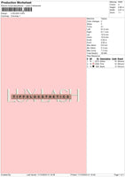 Luxlash Text Embroidery File 6 sizes