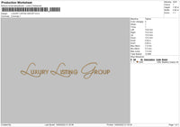 Luxury Listing Group Embroidery File 4 size