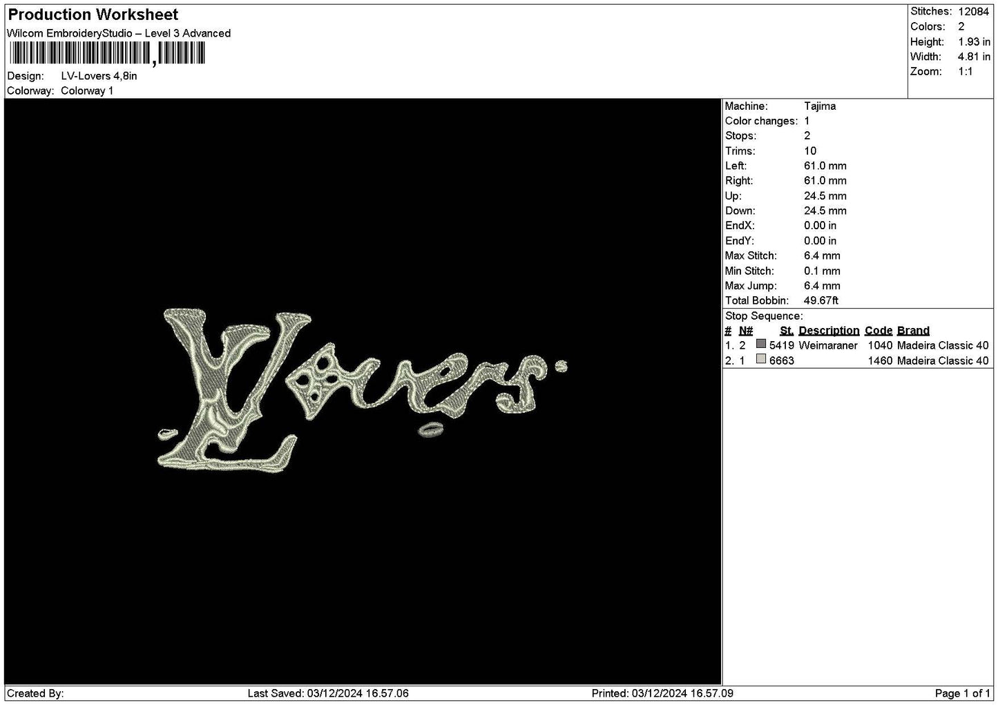 Loverstext 0312 Embroidery File 6 sizes