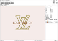 LV Applique Embroidery File 6 size