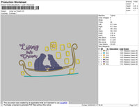 Living Our Dream Embroidery File 4 size