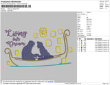 Living Our Dream Embroidery File 4 size