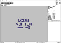 Vuittontext 03 Embroidery File 6 sizes