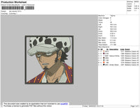 Law Square Embroidery File 4 size