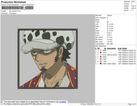 Law Square Embroidery File 4 size