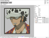 Law Square Embroidery File 4 size