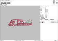 L&D Embroidery File 5 sizes