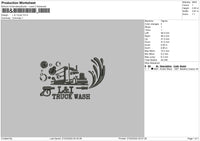 L&i Truck Embroidery File 4 size