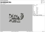 L&i Truck Embroidery File 4 size