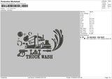 L&i Truck Embroidery File 4 size
