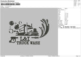 L&i Truck Embroidery File 4 size