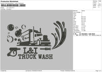 L&i Truck Embroidery File 4 size