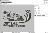 L&i Truck Embroidery File 4 size
