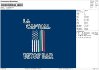 La Capital Embroidery File 6 sizes