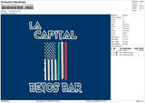 La Capital Embroidery File 6 sizes