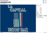 La Capital Embroidery File 6 sizes