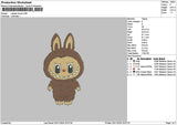 Bearbrown 01 Embroidery File 6 sizes