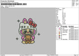 Labu Kitty Embroidery File 6 sizes