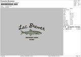 Fishtext Embroidery File 6 sizes