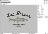 Fishtext Embroidery File 6 sizes