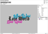 Lace World 002 Embroidery File 6 sizes