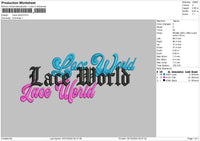 Lace World 002 Embroidery File 6 sizes