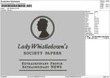 Ladytext 0506 Embroidery File 6 sizes