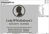 Ladytext 0506 Embroidery File 6 sizes