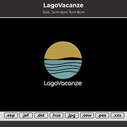 LagoVacanze Embroidery Design  File